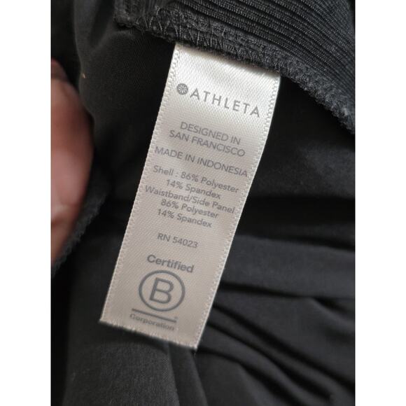 Athleta Brooklyn Ankle Pant Black Minimalist Gorpcore Tapered Trousers Women 2P - Picture 10 of 11